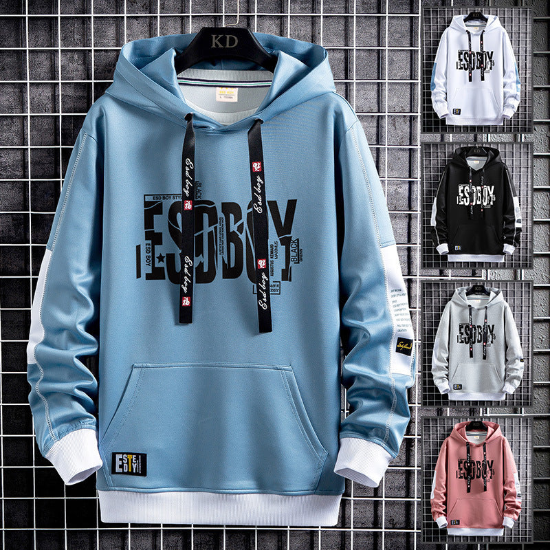 Korean Style Hooded Pullover Casual Long Sleeve Sweatshirt