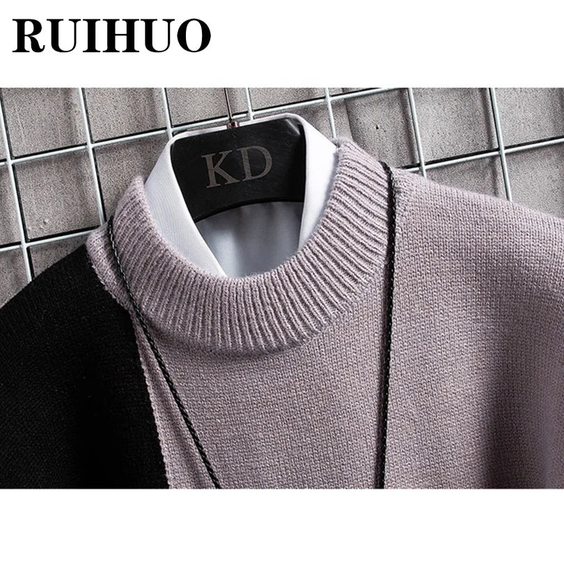 Korean Sweater Men Clothing Korean Fashion Men Sweater Pullover Vintage Clothes Hip Hop Knitwear 2XL 2023 New Arrivals