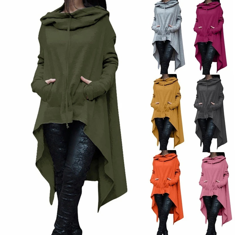 Winter Autumn Fashion Oversize Hoodies Sweatshirt Women Loose Hoody Mantle Hooded Pullover Outwear Coat Vestidos Mujer Shirts