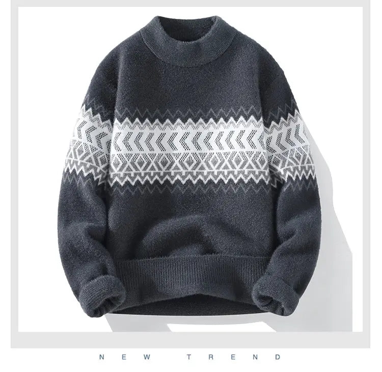 Sweaters men 2023 winter korean style mens warm sweater men fashion sweaters autumn Men's wool pullovers size M-XXXL MY0169