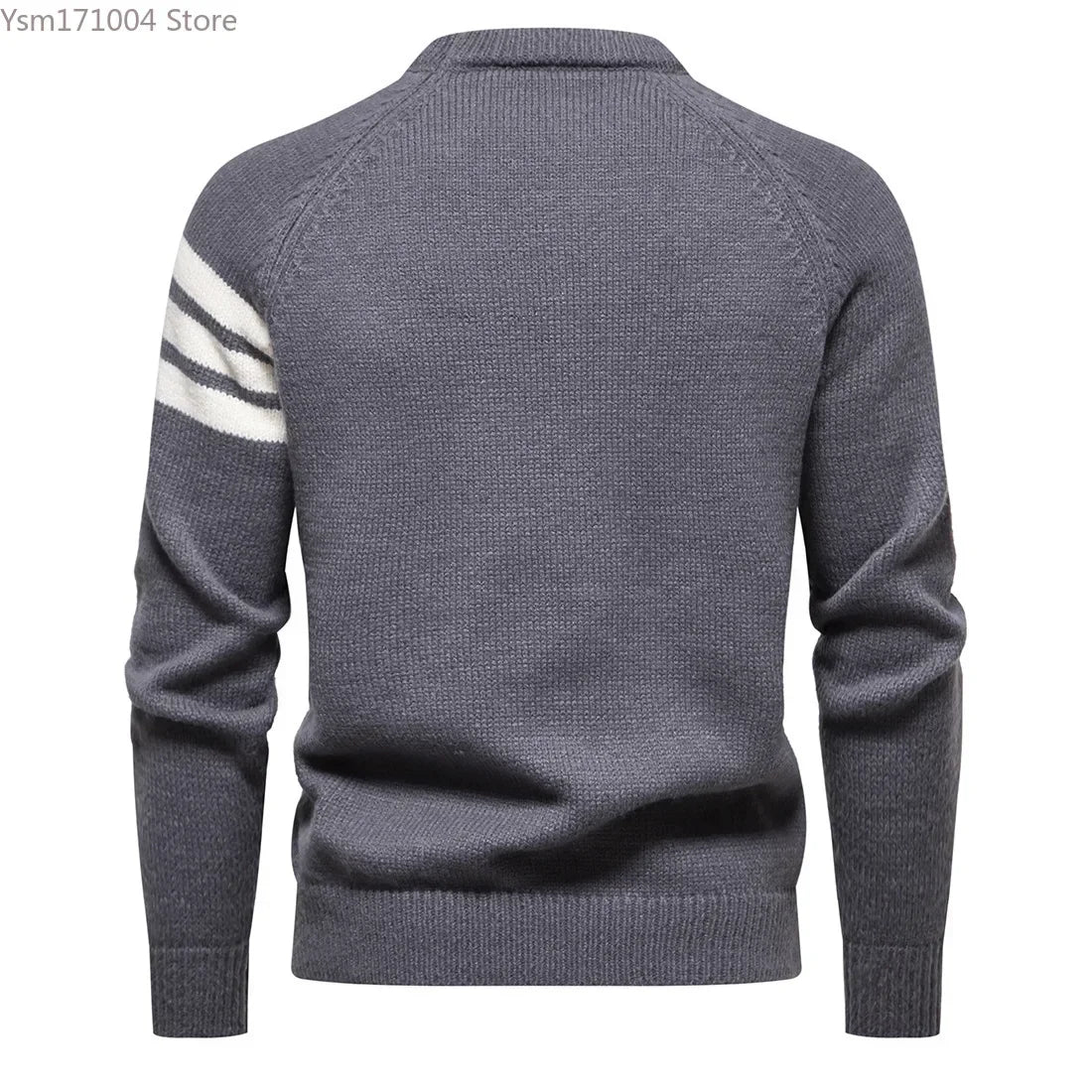 Spring Autumn Mens Sweater Round Neck Tight Casual Japanese Knitted Pullover Harajuku Men Sweater Knitted Sweaters Man Clothes