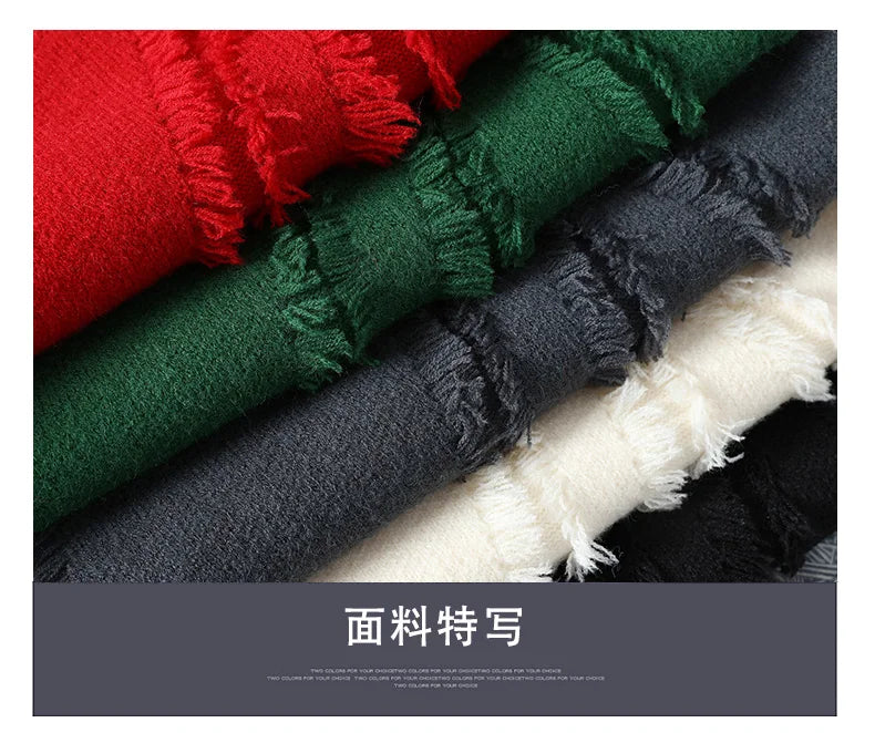 Men's Fashion casual Sweaters 2024 Winter new style Men sweater youth Thicken Warm wool pullovers male size M-4XL ﻿