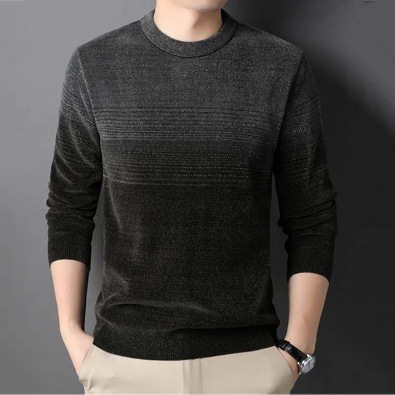 2023 New Arrival Men's Sweater Long Sleeve Pullover Autumn Winter Clothing Fleece Warm Sweater Men Loose Fit Vintage Sweaters