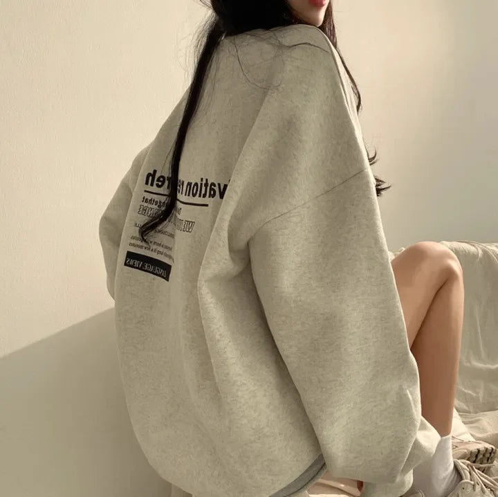 New Oversized Hoodie Women Sweatshirts Long Sleeve Hoodies Casual Letter Print Loose Pullovers Harajuku Sweatshirt Female Ins