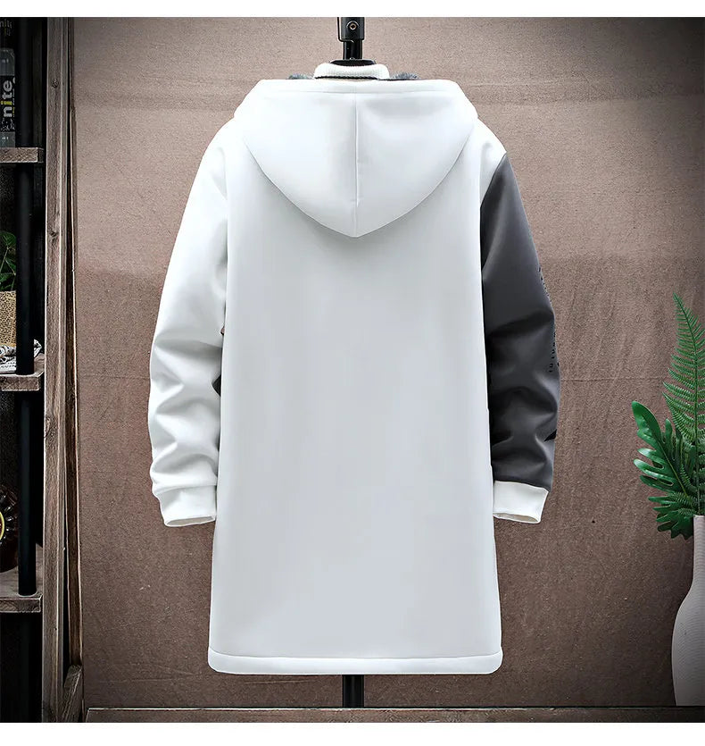 2023 men's winter fashion coat, polyester, thick, hooded, casual style, size M-5XL, KOLMAKOV.