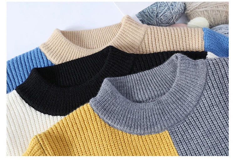 Pullovers Men's Clothing Fashion Sweater For Men Men's Sweat-shirt Knit Autumn Casual Hombre Warm Solid Spring Male Streetwear