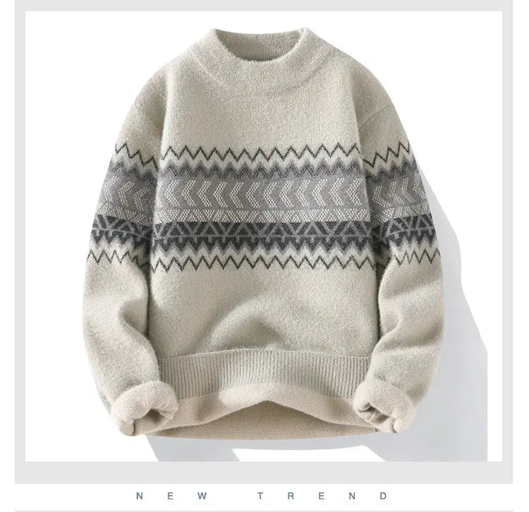 Sweaters men 2023 winter korean style mens warm sweater men fashion sweaters autumn Men's wool pullovers size M-XXXL MY0169