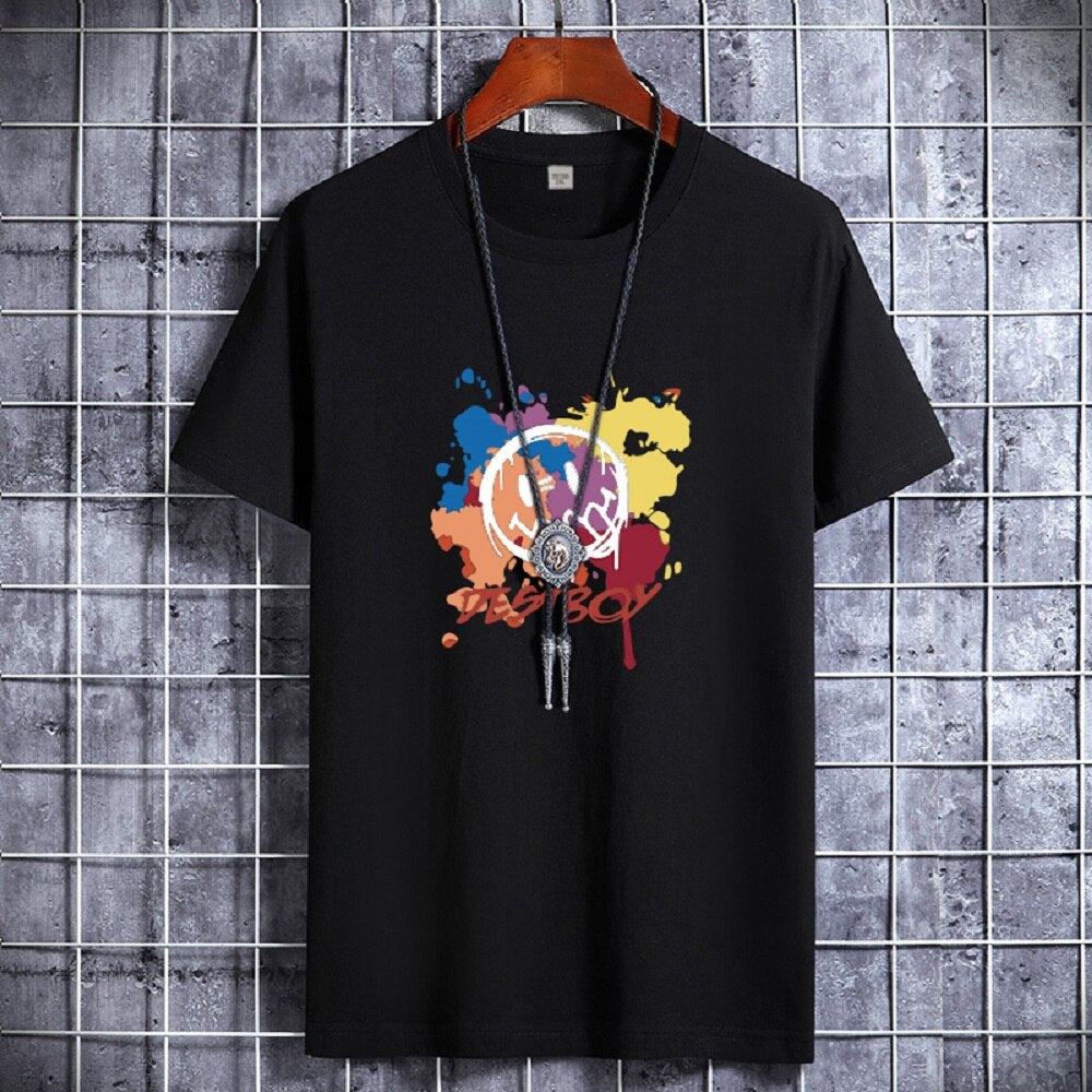 2023 T Shirt for Men Clothing Summer Oversized Harajuku Manga Running Tshirts Men Hip Hop Goth Streetwear Gym Clothing Tee Shirt