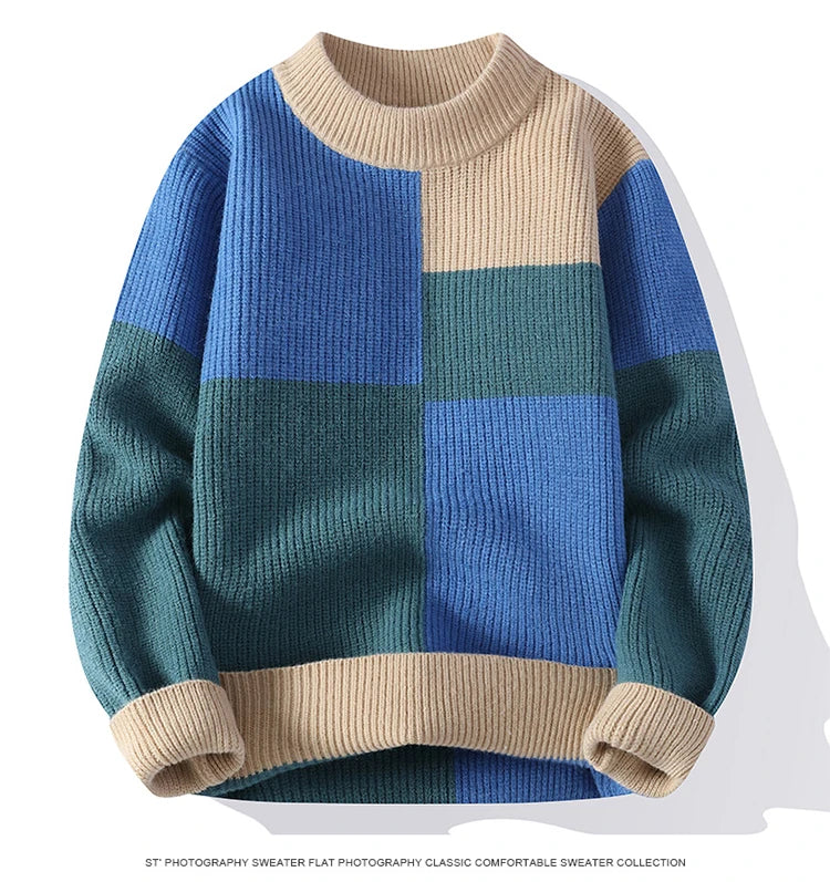 Pullovers Men's Clothing Fashion Sweater For Men Men's Sweat-shirt Knit Autumn Casual Hombre Warm Solid Spring Male Streetwear