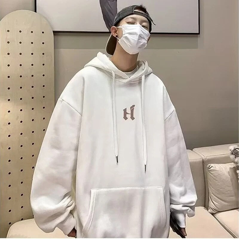 City Boy Oversized Hoodie Sweatshirt Men American High Street Hoodies Funny Streetwear Hip Hop Hoody Mens 2022 Autumn Tracksuit