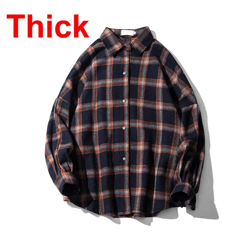 LAPPSTER Y2k Harajuku plaid shirt, men's streetwear, vintage Korean fashion, fleece, long sleeve, 2023.