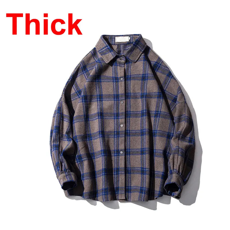 LAPPSTER Y2k Harajuku plaid shirt, long sleeve, vintage Korean streetwear, men's fleece, 2023 fashion.