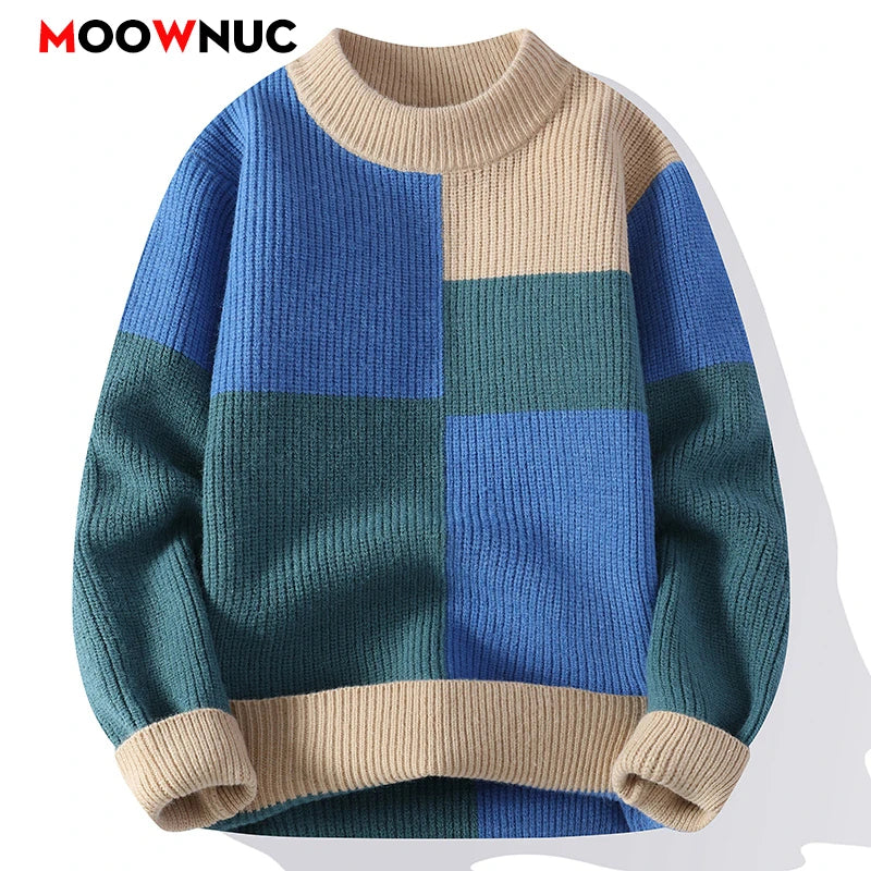 Pullovers Men's Clothing Fashion Sweater For Men Men's Sweat-shirt Knit Autumn Casual Hombre Warm Solid Spring Male Streetwear